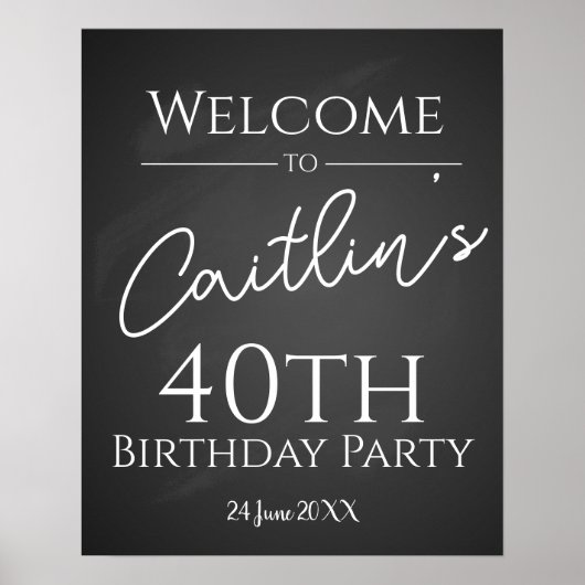 Creëer je eigen krijgsbord Birthday-partijbord Poster (Voorkant)