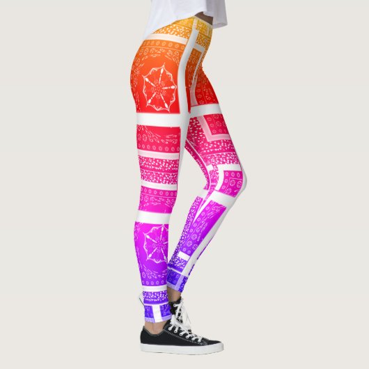 Creëer Je eigen kutje mooi kleurrijk Leggings (Rechts)