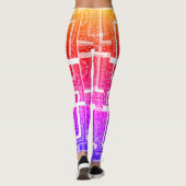 Creëer Je eigen kutje mooi kleurrijk Leggings (Achterkant)