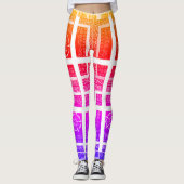 Creëer Je eigen kutje mooi kleurrijk Leggings (Voorkant)