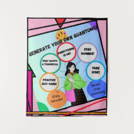 CREËER JE EIGEN KWANTUMS! Zielentherapie. Wandkleed