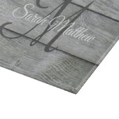 Creëer je eigen landnaam Roestland monogramme Snijplank (Hoek)