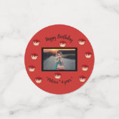 Creëer je eigen leuke cupcakes vrolijke verjaardag confetti (Kleine voorkant)