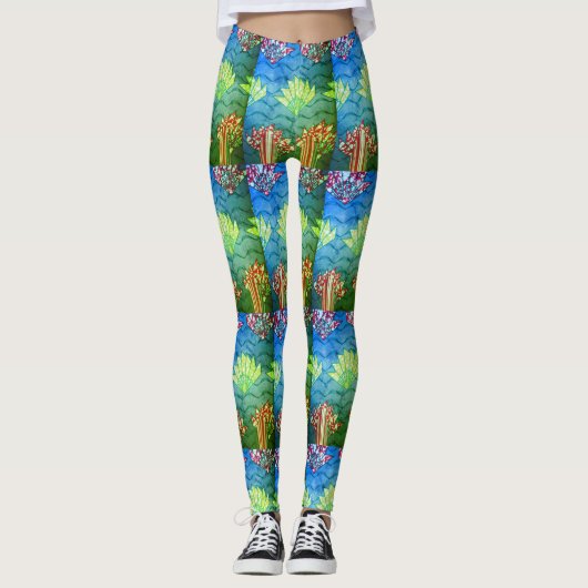 Creëer je eigen leuke, liefdevolle, weduwnaar-Afri Leggings (Voorkant)