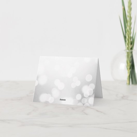 Creëer je eigen lichte subtiele bokeh bedankkaart (Achterkant)