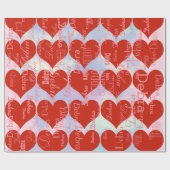 creëer je eigen liefdespatroon cadeaupapier (Vlak)