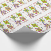 Creëer Je eigen liefkleurige meisjesvlinder Cadeaupapier (Hoek)