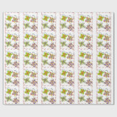 Creëer Je eigen liefkleurige meisjesvlinder Cadeaupapier (Vlak)