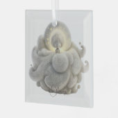 Creëer Je eigen lieve Mari Moon in Clouds Glas Ornament (Voorkant links)
