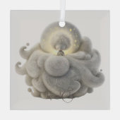 Creëer Je eigen lieve Mari Moon in Clouds Glas Ornament (Achterkant)