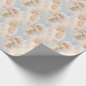 Creëer je eigen lieve witte engelen cadeaupapier (Hoek)