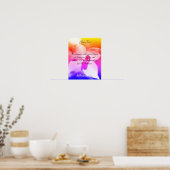 Creëer je eigen lieveheersbeestje op Dogwood Rainb Poster (Keuken)