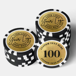 Creëer Je Eigen Logo Goud Poker Chips