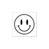 Creëer je eigen logo schattige glimlach emoji rubberstempel (Afrduk)