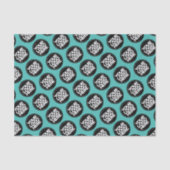 Creëer je eigen logo turquoise-businessmodel tissuepapier (Voorkant)