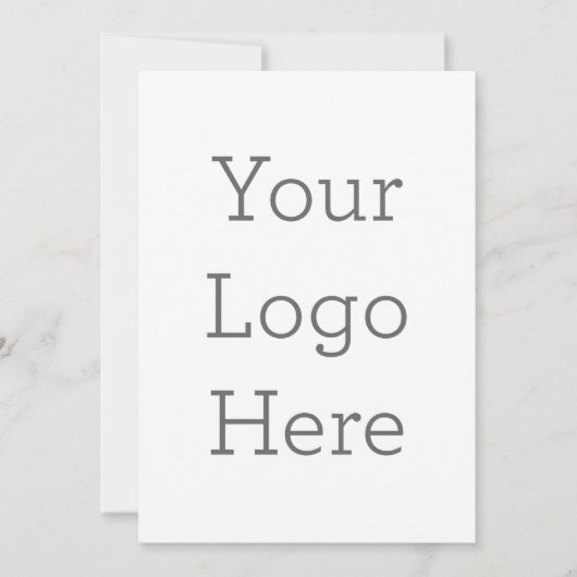 Enkele uitnodiging, Maat: 12,7  x 17,8 cm, Papier: Signature Mat, Enveloppen: Wit (Voorkant)