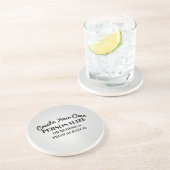 Creëer je eigen — Maak een eigen keuze Zandsteen Onderzetter (Zijkant)