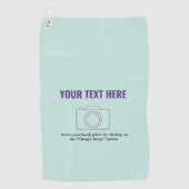 Creëer Je eigen maanlicht Jade Pastel Golfhanddoek (Voorkant)