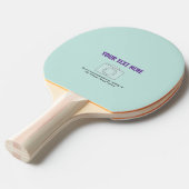 Creëer Je eigen maanlicht Jade Pastel Tafeltennisbatje (Voorkant Gekanteld)