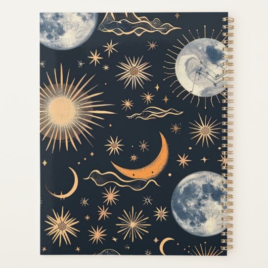 Creëer Je eigen Maanwolkenkrabbers Celestial Planner (Achterkant)