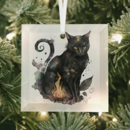 Creëer Je eigen Magic Black Cat Glas Ornament