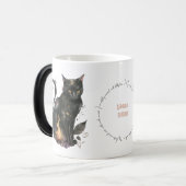 Creëer Je eigen Magic Black Cat Magische Mok (Voorkant links)
