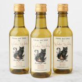 Creëer Je eigen Magic Black Cat Wijn Etiket (Flessen)