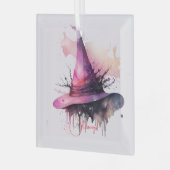 Creëer Je eigen Magic Witch Pet Glas Ornament (Voorkant links)