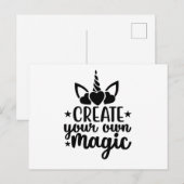 Creëer je eigen magie briefkaart (Voorkant / Achterkant)