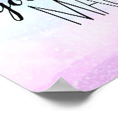 creëer je eigen magie citeert paars en blauw poster (Hoek)