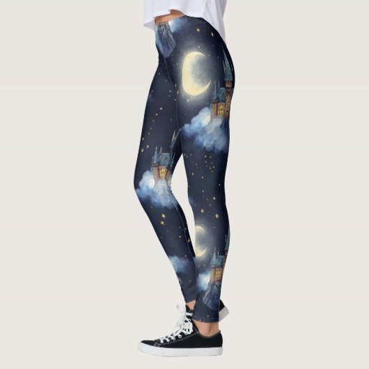 Creëer Je Eigen Magisch Halvemaan Kasteel Leggings (Links)