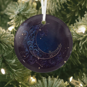 Creëer Je eigen magische blauwe maan Glas Ornament