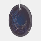 Creëer Je eigen magische blauwe maan Glas Ornament (Voorkant links)