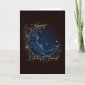 Creëer je eigen magische filigraan maan feestdagen kaart (Voorkant)