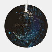 Creëer Je eigen magische maan Glas Ornament (Achterkant)