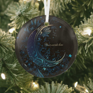 Creëer Je eigen magische maan Glas Ornament