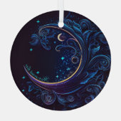 Creëer Je eigen magische maangolven Glas Ornament (Achterkant)