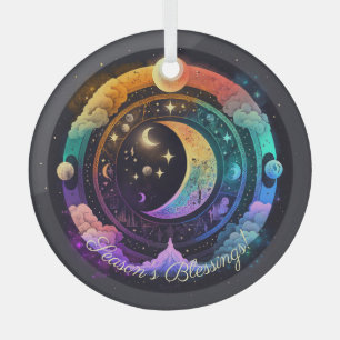 Creëer Je eigen magische regenboogmanen Glas Ornament
