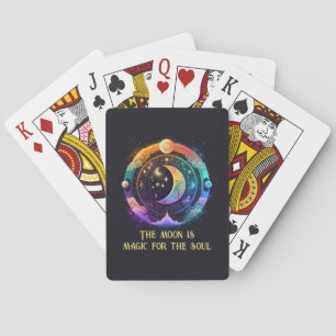 Creëer Je eigen magische regenboogmanen Pokerkaarten