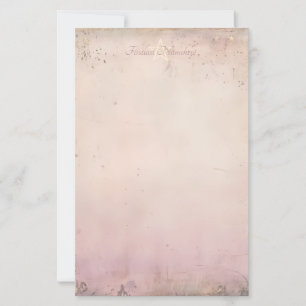 Creëer Je Eigen Magische Roze Gouden Sterrenhemel Briefpapier
