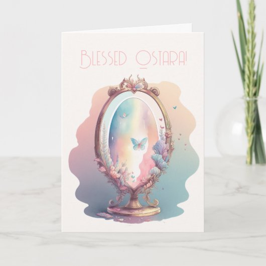 Creëer je eigen magische spiegel feestdagen kaart (Voorkant)