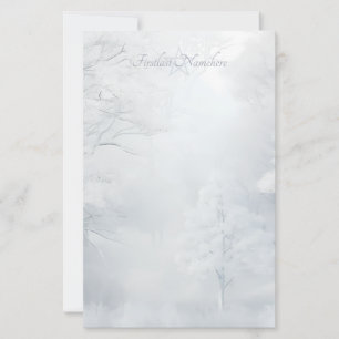 Creëer Je Eigen Magische Winter Joelfeestbos Briefpapier