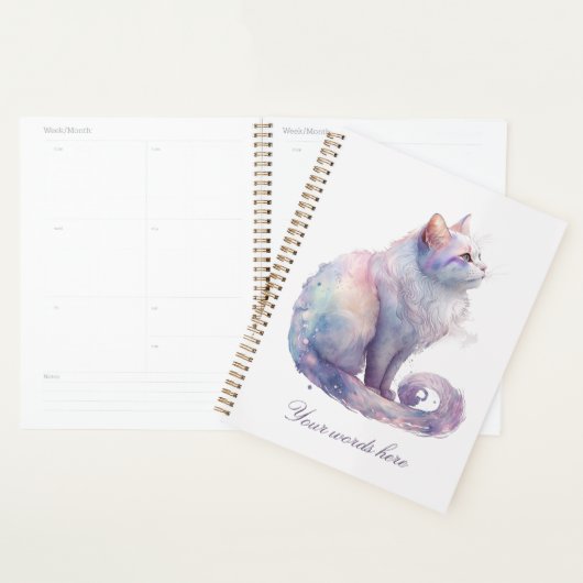 Creëer je eigen magische witte kat planner (Display)