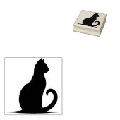 Creëer Je Eigen Magische Zwarte Kat Rubberstempel (Gestempeld)