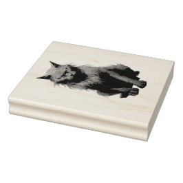 Creëer Je eigen magische zwarte kat Rubberstempel