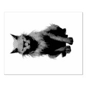 Creëer Je eigen magische zwarte kat Rubberstempel (Afrduk)