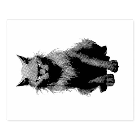 Creëer Je eigen magische zwarte kat Rubberstempel (Afrduk)