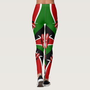 Creëer je eigen make it Kenyan Flag Clothing Leggings