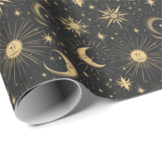 Creëer Je eigen Man in Moon Celestial Cadeaupapier (Rol Hoek)