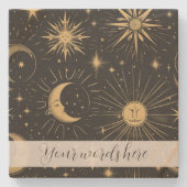 Creëer Je eigen Man in Moon Celestial Stenen Onderzetter (Voorkant)